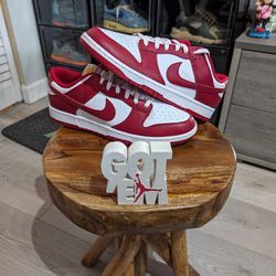 New 
Size 11.5 Men's 
Nike Dunk Low Retro 
Gym Red White USC 
DD1391-602 