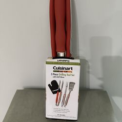Cuisinart 3 Pc Grilling Set W Glove 