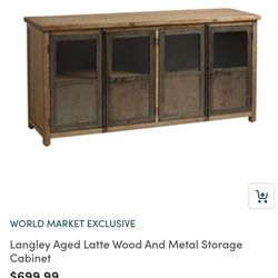 Langley Console Center. Excellent Condition! from Cost Plus World Marlet