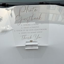 Wedding Decor Guest Book Sign
