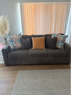 Grey couch   Only serious buyers and price is firm