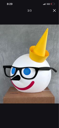 Jack in the Box Head Costume Mask