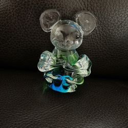 Rare Blue/Green Koala Bear Glass Art