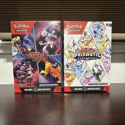 Pokemon Prismatic Evolutions + Destined Rivals Booster Bundles