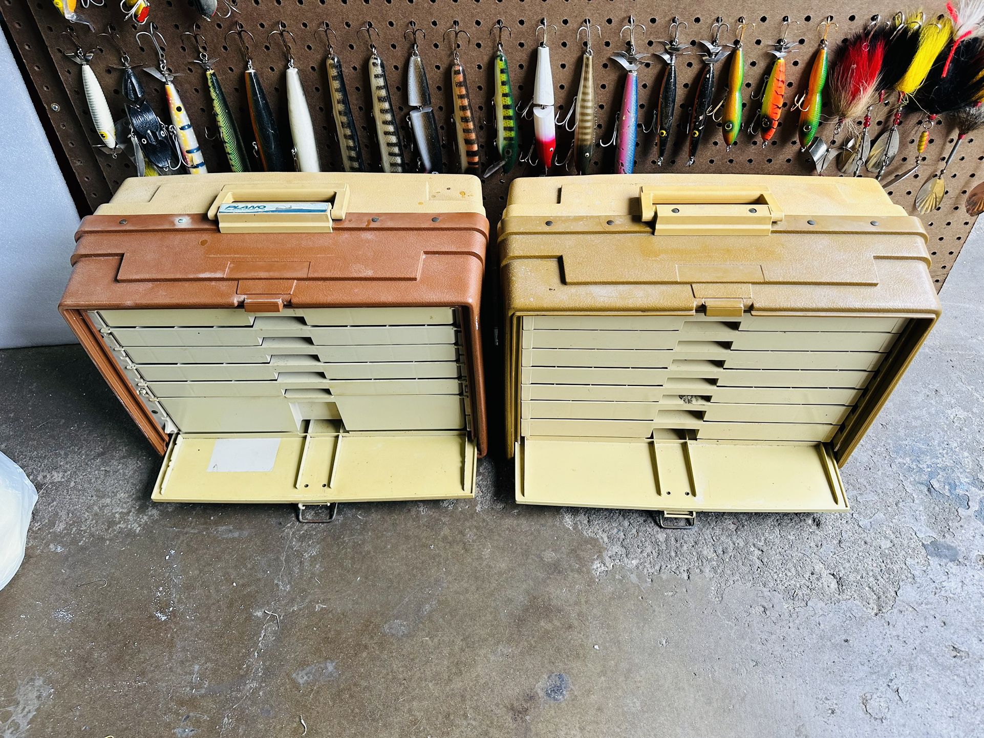 2 Large Fishing Tackle Boxes 
