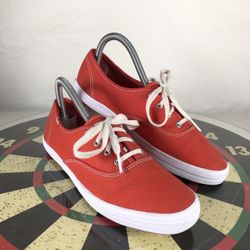 Keds Classic Orange Canvas Lace Up Shoes Sneaker Flat Preppy Cheer Women 7 for Sale in West Linn OR OfferUp