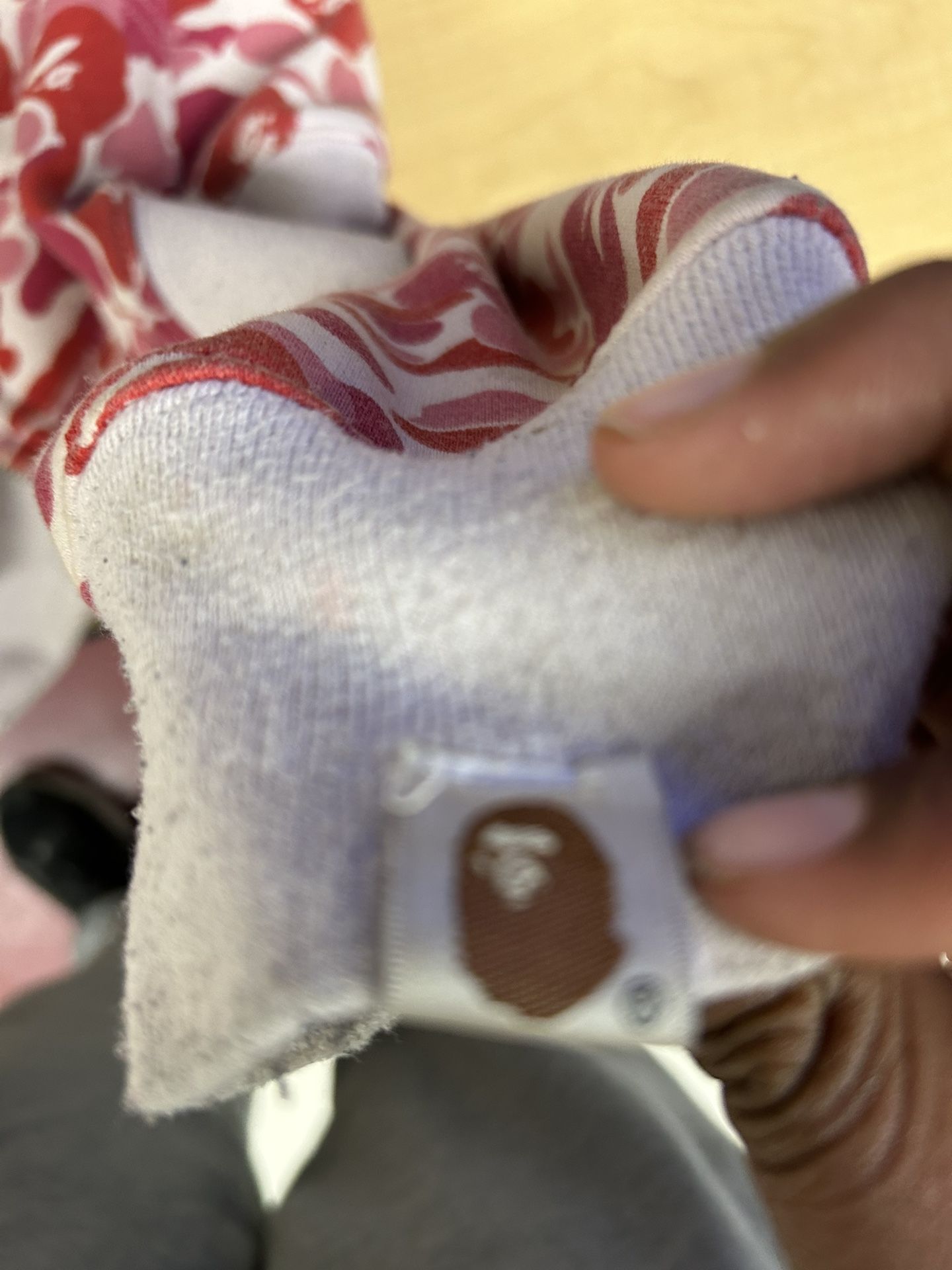 bape Hoodie Camo Red Pink White