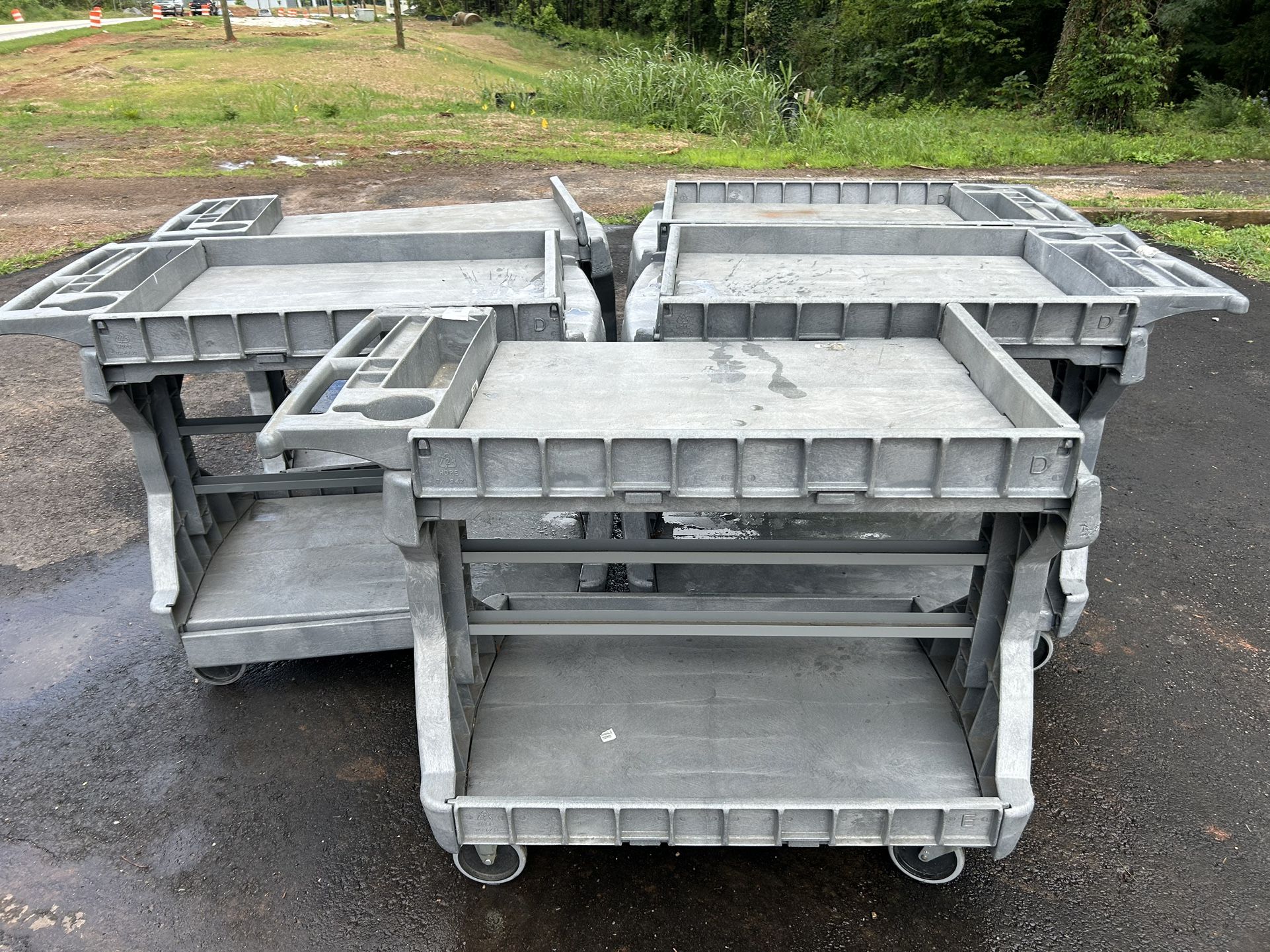Five Utility Carts