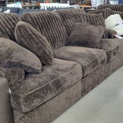 Corduroy Sofa and Loveseat Set