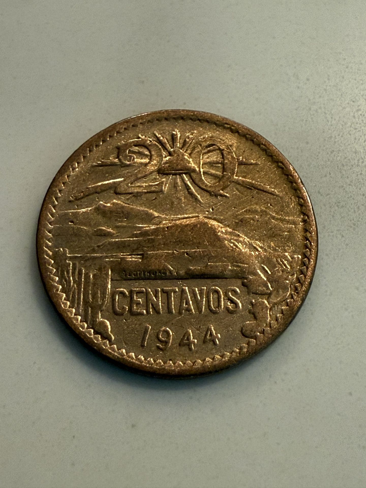 1944 20 Centavos Mexico
