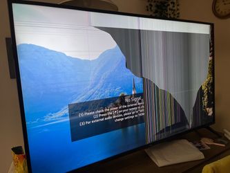 LG, screen is broken  65 inch
