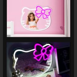 New! Hello Kitty!  Mirror with Pink Bow