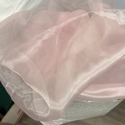 Chiffon overlace baby pink