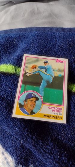 Baseball Gaylord Perry. Mariners 1983