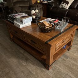 Coffee Table & 2 Matching Side Tables