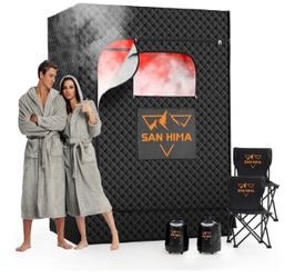 SAN HIMA 2 Person Portable Sauna for Home, Red Light