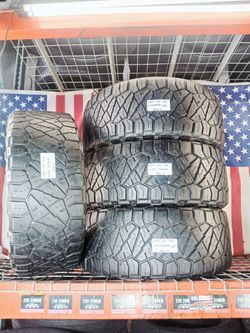 🇺🇸 4 USED TIRES LT285/55R20 NITTO RIDGE GRAPPLER ALL TERRAIN OFF-ROAD 285/55R20