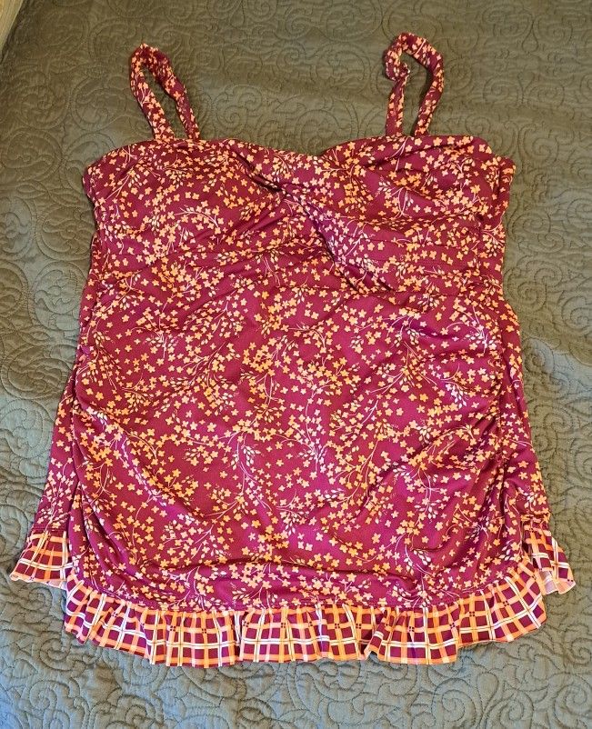 Merona Size 18 1 Piece Bathing Suit