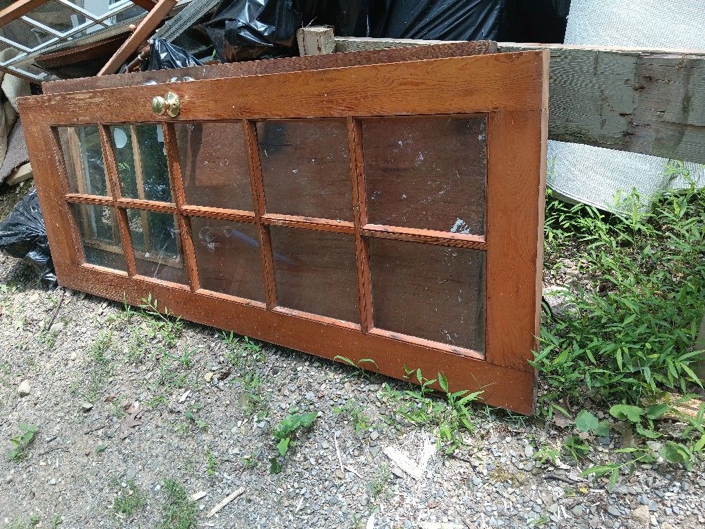 Nice Wooden Glass Door