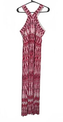 Wisp Maxi Dress Size 10 Pink Red Summer Spring Resort Wear Beach Indie Retro