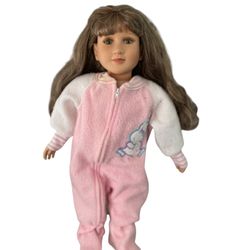 My Twinn 1997 Doll | 23” Brown Hair Hazel Eyes Pink PJs