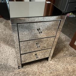 Glass Night Stand 