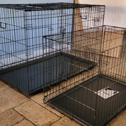 New IN Box 48" Xxxl Dog Crate  Up To 125lbs 2 Doors With Tray $100/ 36" Xl Dog Crate 2 Doors & Tray Up To 70 Pbs $60 Add A Bed $15 BRAND NEW PET CAGES