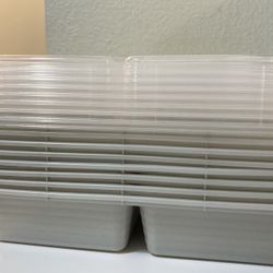 Set Of 8 Meal Prep/Tupperware Containers 