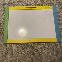 Drawing Board Has A Chalk Side And A  Dry Erase Board  