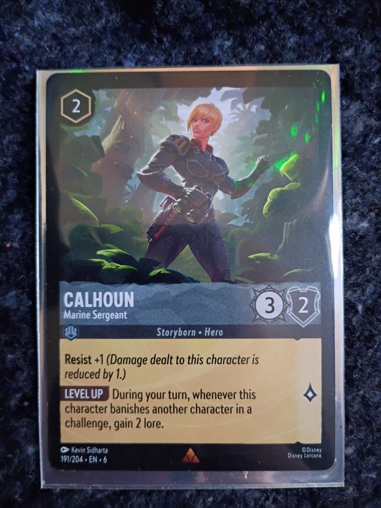 Disney Lorcana Game -Calhoun "Marine Sargeant" Single Card