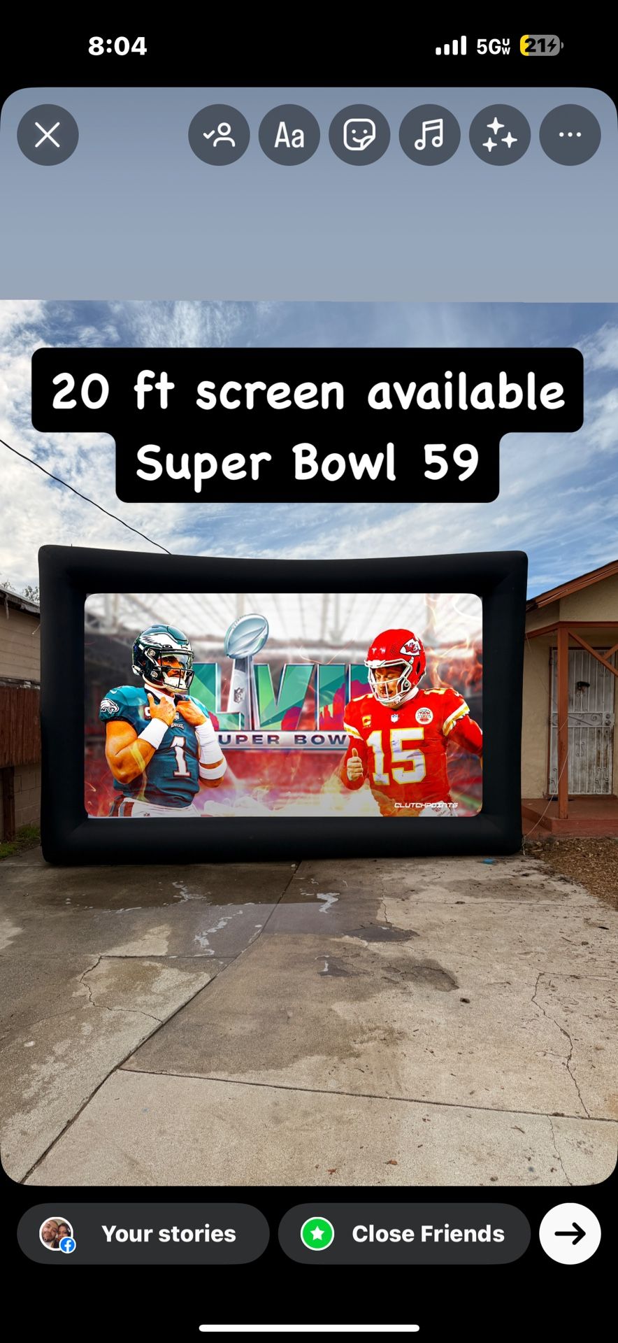 20 Ft Screen