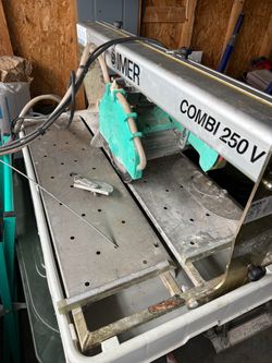 Imer combi 250v tile saw with stand