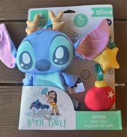 New Disney Baby Stitch 3 Pc Bath Toy Set