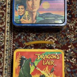 Vintage lunch pails-Dragons Lair, Knight Rider