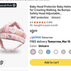 Baby head protector helmet