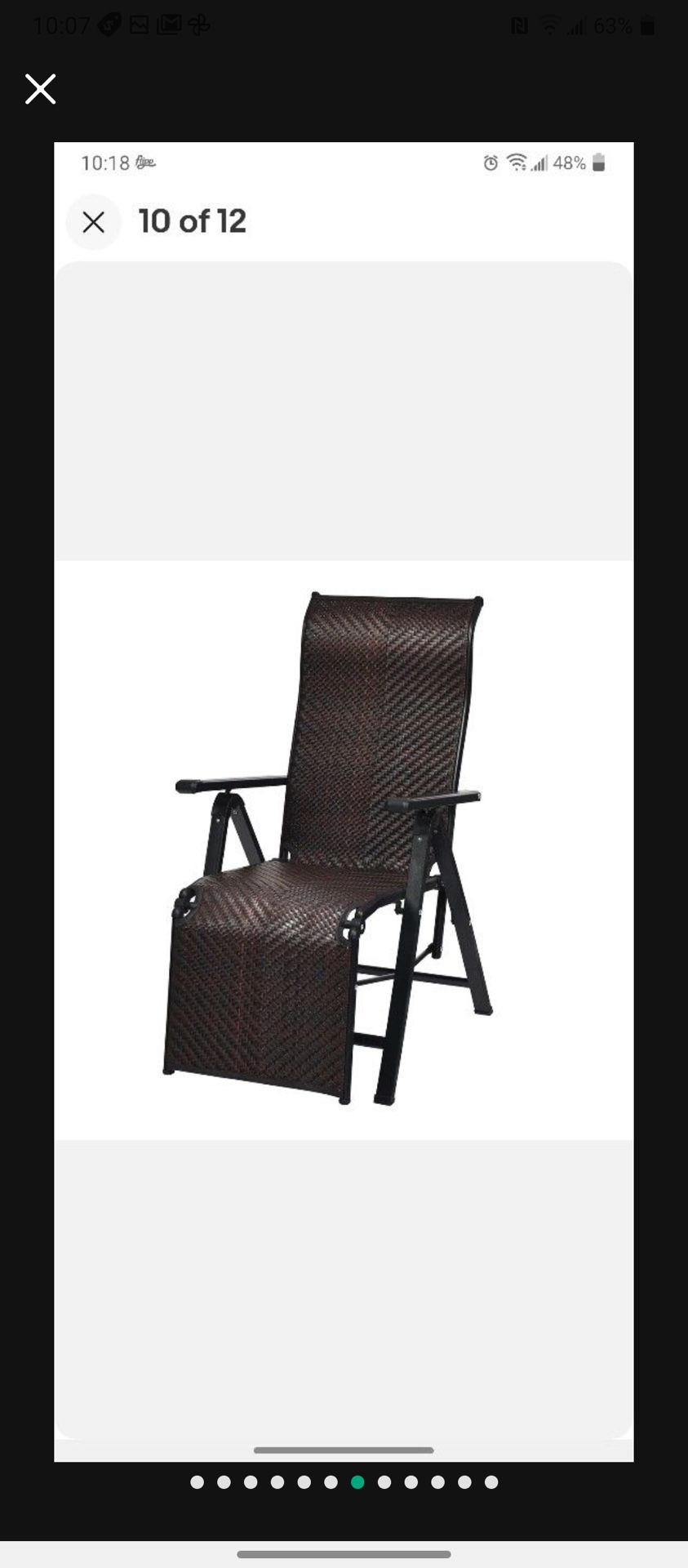 All New Patio Folding Lounge Chair