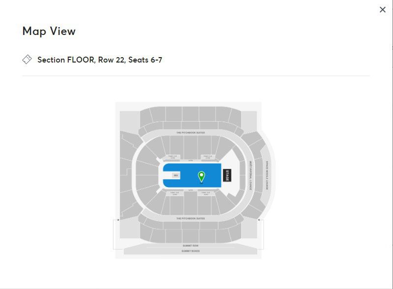 Floor Seats, Row 22, Tickets For Kevin Hart In Seattle (2)