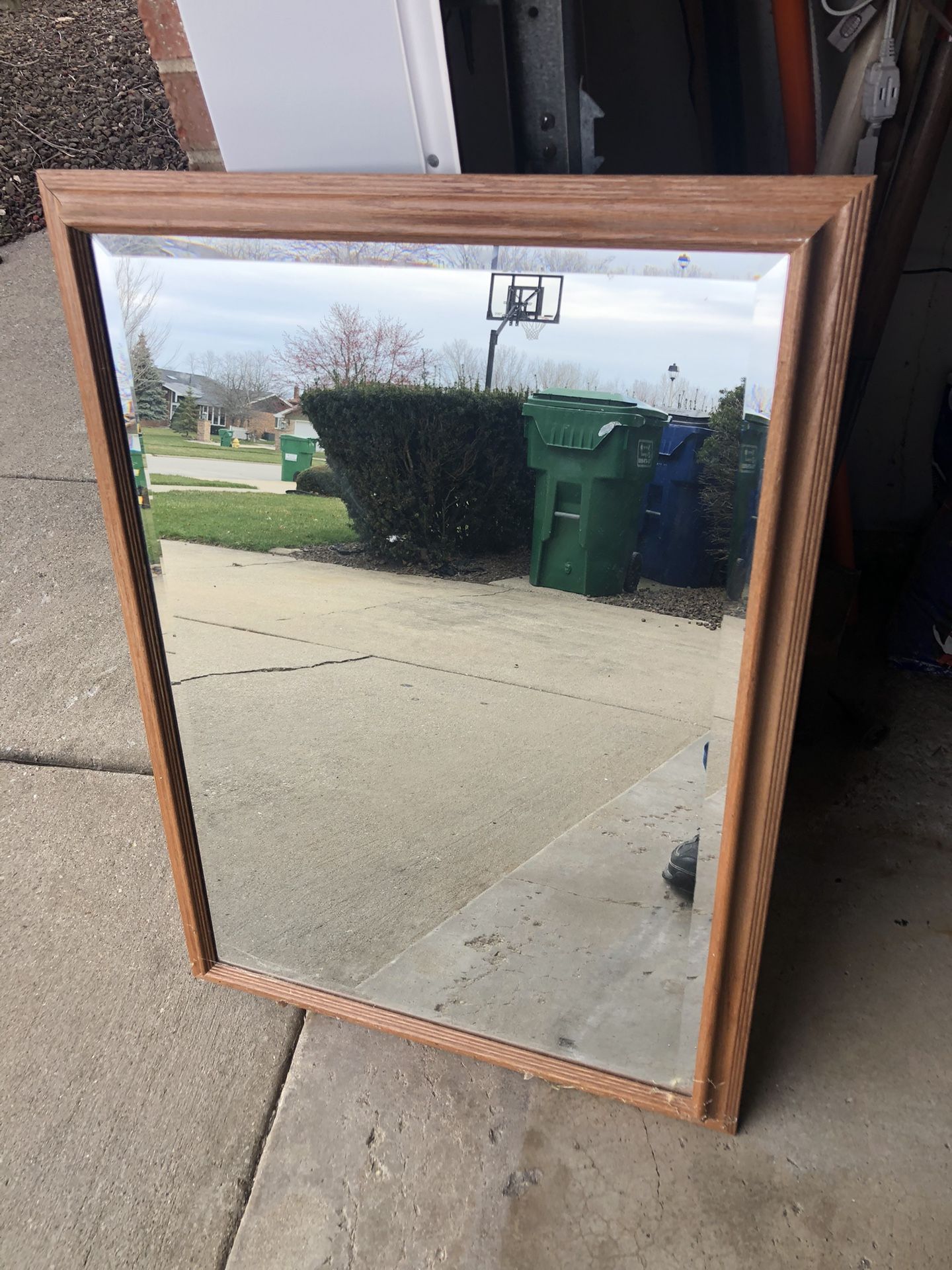 2’ X 3’ Oak Trim Mirror
