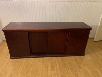 Credenza 6’ solid cherry wood