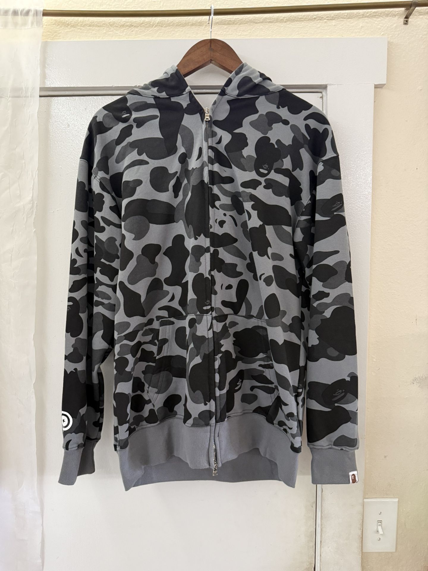 Bape Hoodie Camo Black 