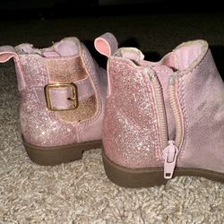 Pink Glitter Cowgirl Toddler Boots