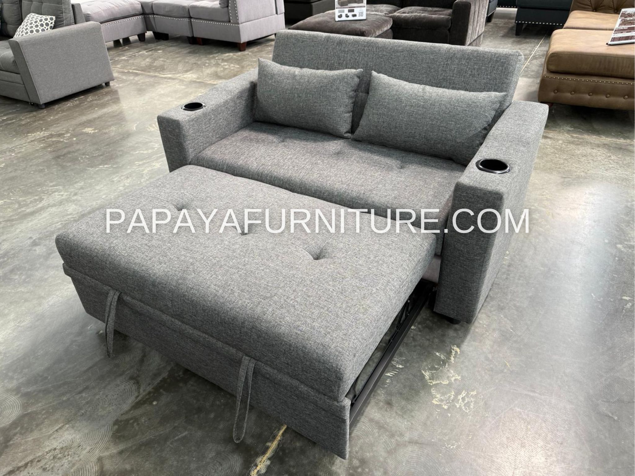 New! Pull-out Comfortable Adjustable Sofa Bed, Sleeper Sofa, Sofa Bed, Pull-out Bed Sofa, Sleeper Sofa Couch, Sofabed, Grey Sofa Bed Dimensions: Sofa: