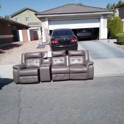 Grey Recliner Couch