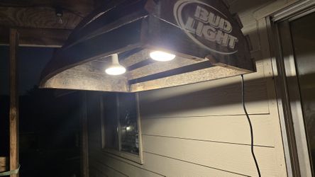 Whiskey Barrel Bar Light/ Pool Table Light