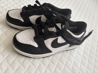 Black And White Dunks Little Kids Size 12