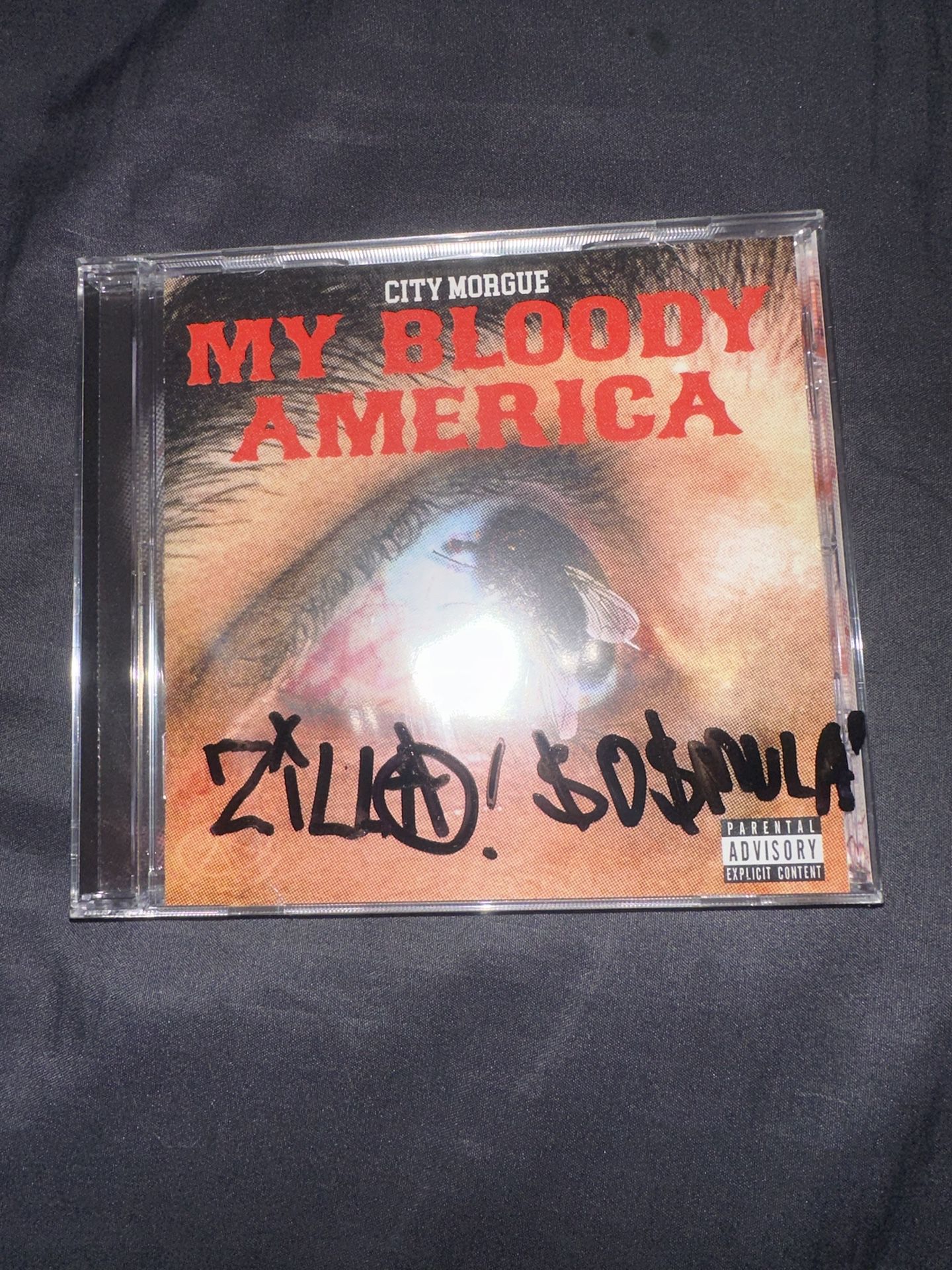 ( SIGNED )MY BLOODY AMERICA CITY MORGUE CD 