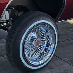 14 X 7 Luxor Wire Wheels With 5:20 Tires 