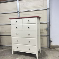 White Vanity Dresser 7 Drawer Clothing Accessories Dressing Organizer,