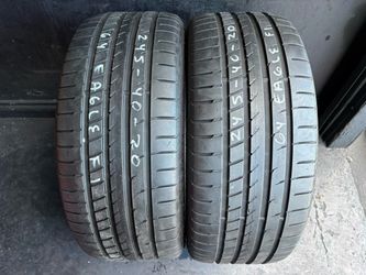 245-40-20 Goodyear Eagle F1 Runflat Used Tire Pair $140 Free Mounting And Balancing