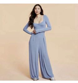 Blogilates light blue medium romper $25